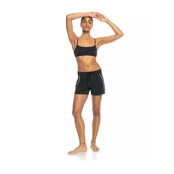 Roxy Women's XL Pro The 93 Win Boardshorts Swim Trunks Bottoms Black NWT - Picture 6 of 14